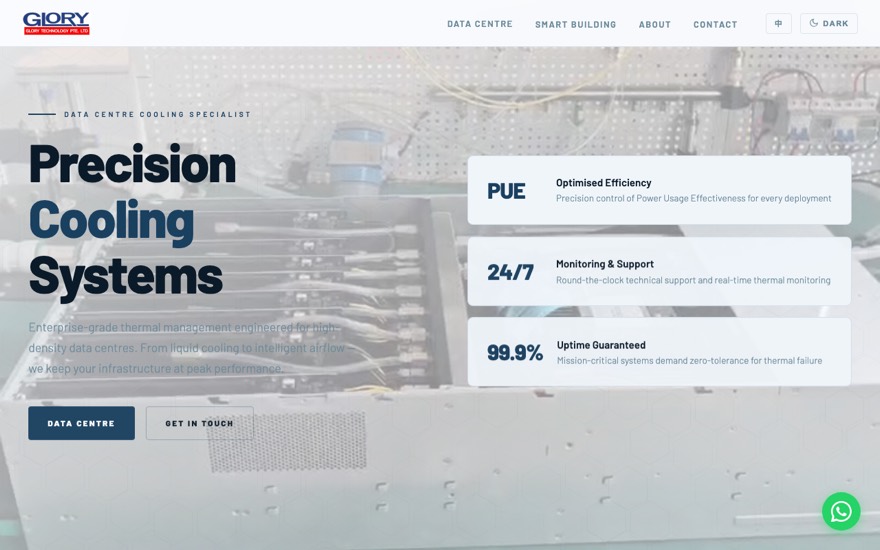 Glory Technology website