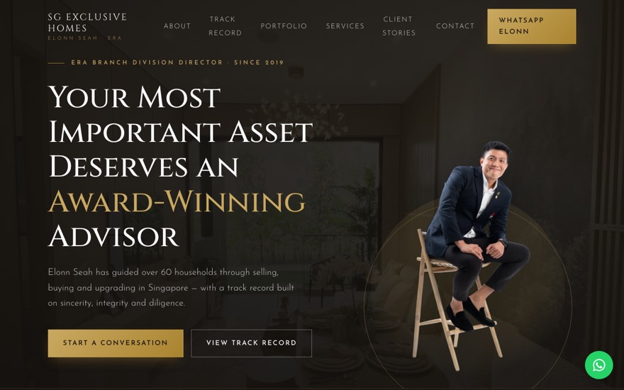 SG Exclusive Homes agent site